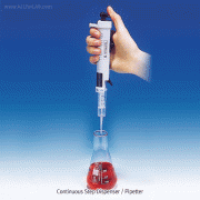 “witeg” WITOPETTE Continuous Step Dispenser/Pipettor, Sterile or Non-sterile<br>With Adapter, 1~5000㎕ at 1-Step (Max. 50㎖), <Germany-Made> Digital 정밀 연속 Step-분주 겸 피펫터