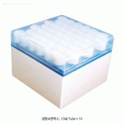 Simport CryostoreTM 42-hole Freezer Box, for 10㎖ Cryovial, PC, 135℃<br>With 1~42 Numeric Indexed Clear Lid, <Canada-Made> 42홀 10㎖ 크리오 바이알 냉동박스
