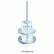 Hellma® Cell Cleaning Holder, for Glass & Quartz 10mm Cells, Ultra Sound Cleaning<br>For 4 Cells with 10mm Light Path, 유리/석영셀 홀더, 세척용 셀홀더