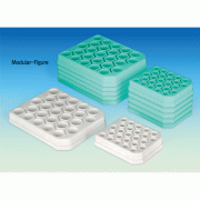 Biofil® 25-holes Conical Centrifuge Tube Rack, PP, for 15 & 50㎖, Economically Low-Form<br>With Number-Numeric Index, Autoclavable, 15 & 50㎖ 원심관 랙, 경제형-단형