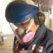 3M® safety pc faceshield and thermoplastic pinlock headgear<br>For Protection Impact·Heat·Chemical Splash·99.9% UV, PC 보안면