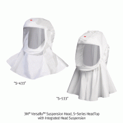 3MTM VersafloTM Modular Respirator System, A. Hood with Suspension+B. Breathing Tube+C. Air Supply Source, APF1000<br>for Powered Air Purifying, Comfortable Protection against Multiple Hazards, 전동식 마스크 시스템, 헤드탑+튜브+에어터보