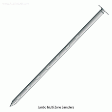 Burkle® Jumbo Zone Sampler, for Powder & Grains, with Rotary Handle, Φ50mm, L1~2.5m<br>Made of Aluminum/PTFE, 3-, 5-, & 7- Individual Chambers, <Germany-Made> 점보 존 샘플러, 분말/곡물용