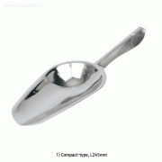 Stainless-steel Kitchen Scoop, High Grade Stainless-steel, Compact & Mini-type, L160~245mm<br>For Kitchen & Weighing, Non-magnetic, 주방/식품용 스쿠프, 비자성/비부식