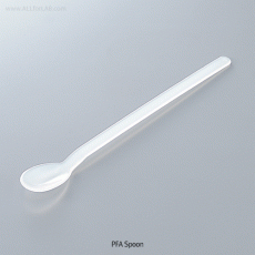 Pure PFA Spoon, Chemical/Heat Resistance, Length 174mm<br>Translucent, Autoclavable, -200℃+260℃, 테프론 스푼