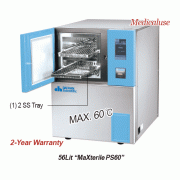 DAIHAN Labtech® 56 & 130 Lit Low Temp Plasma Sterilizer “MaXterileTM PS60 & PS130”, Max. 60℃, Medicaluse<br>Suitable for Medical Instrument, 50% Hydrogen Peroxide Injection, Microprocessor Touch Screen Controller<br>With Front Door & SQUARE Chamber, 2 Per