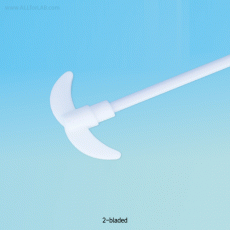 PTFE Stirring Shaft, with Stainless-steel Insert, for Lab & Industrial Overhead Stirrers, Rod Φ8 & 10×L300~650mm<br>With Centrifugal & Square-type, High Temperature Resistant and Corrosion-Proof, -200℃+260℃, Normal-grade, PTFE 교반봉/임펠러