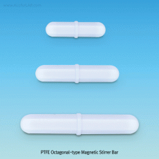 PTFE Octagonal-type Magnetic Stirrer Bar, for Lab & Industry, L13~75mm, PTFE 팔각/옥타고날형 마그네틱바