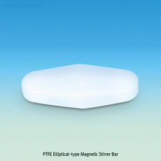 PTFE Elliptical-type Magnetic Stirrer Bar, for Round Bottom Flasks, -200℃+260℃, L20~41mm<br>Excellent for Chemical and Corrosion Resistance, for Lab & Industry, PTFE Elliptical-type 마그네틱바