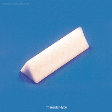 Cowie® PTFE Triangular-type Stirrer Bar, for Lab & Industry, L12~136mm<br>Suitable for Mixing High Viscosity, -200℃+280℃, <UK-Made> PTFE 삼각형 마그네틱바