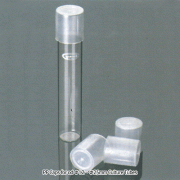PP Caps for od Φ12~Φ25mm Culture Tube, with Internal Ribs<br>Autoclavable, -10℃+125/140℃, 컬처튜브용 PP 캡