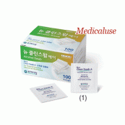 MediTop® Disposable Ethanol Swab, for Skin Disinfection, 30×30 & 40×40mm, Medicaluse<br>Sterile or Non-sterile, with 78.85% Ethyl Alcohol, 일회용 에탄올 스왑, 멸균/비멸균 소독솜