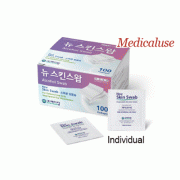 MediTop® Disposable Isopropanol Swab, for Skin Disinfection, 30×30mm, Medicaluse<br>With 70% Isopropyl Alcohol, Rayon Staple Fiber, 일회용 이소프로판올 스왑, 살균소독용