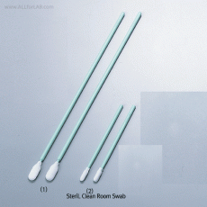 Sterile Clean Room Swab, Polyesther-Tip, with PP-Handle, L70 & 163.3mm, 크린룸용 멸균 면봉