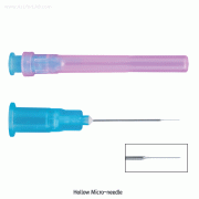 INCYTO® Hollow Micro-needle, Disposable, Immunology, Toxicology, Ophthalmology, Entomology<br>For Animals, Luer Tip, Tip O.D 38G(130㎛), Length 18mm with 3mm Micro-tip, 38G 마이크로 니들
