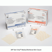 3M® Steri-StripTM Medical Reinforced Skin Closure, Hypoallergenic Adhesive, Wound Support, w6 & 12×L100mm, Medicaluse<br>Sterile, Breathable, Comfortable to Wear, Non-Invasive Design, 병원용 멸균 피부봉합 반창고