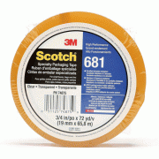 3M® Scotch® “681” Cellophane Film Tape, with Pressure Sensitive Rubber Resin, up to 140℃<br>Ideal for High-Temperature Packaging, Adhesive to a Variety of Materials, 라이트 듀티 테이프