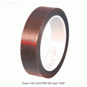3M® “5480” 260℃ L33m PTFE-film Tape, -54℃+260℃, Anti-Stick/Release<br>For Wrapping Rollers, Gray, Low Coefficient of Friction, 0.09mm-thick, 고온 / 내약품성 PTFE 테이프