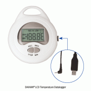 DAIHAN® LCD Temperature Datalogger “DL104”, 62000 Sets of Data<br>With USB Cable, -20℃+70℃, 데이터 로거