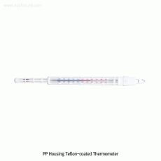 Alla® PP Housing Teflon-coated Thermometer, for Freezer & Baking, Mercury Free<br>With Sterilizable PP Housing, L350mm, -50℃+120℃(1℃), <France-Made> 테프론 코팅 PP 하우징 온도계