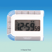 ETL® 4-Channel Timer, with Big Display, Range(최소·최대·정밀도 Sec.), 4채널 타이머