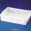 Kartell® HDPE Deep Tray, Stackable, White, 10·16·20Lit<br>Made of High-density Polyethylene(HDPE), -50℃+105/120℃, <Italy-Made> HDPE 大형 딥 트레이, 백색