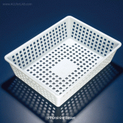 Azlon® PP Draining Basket/Tray, Stackable, 10 Lit<br>For General Use, Autoclavable, -10℃+120℃, PP 바스켓/트레이