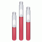 Disposable Culture/Test Tube, with Screw Thread and Marking Area, od Φ13·16·20mm, 8~33㎖<br>Made of Boro-glass 5.1, Autoclavable, 일회용 컬쳐 튜브, 캡 별도구매