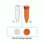 Simport® MicrewTube® 5.0㎖ Sterile Centrifuge Tubes, PP, with HDPE Lip Seal Screw Cap, Graduated<br>Ideal for Syringe/Needle Injection, Conical Bottom, 25,000 RCF, <Canada-Made> 다용도 멸균 원심관, 투명, 갈색