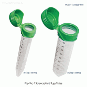 Biofil® 15 & 50㎖ Easy FlipTM Sterile Screwcap Centrifuge Tube, PP<br>With One Hand Easy Flip to open the Cap, Fine Graduated, Accu. ±2%, 9,400xg RCF, PP 멸균 원-터치 원심관