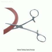 Bochem® Tubing Clamp Forceps, Stainless-steel #430, L140~180mm<br>With Ridges at the Top(Serrated), Rust-proof, Finished Surface, <Germany-Made> 튜빙 클램프 포셉