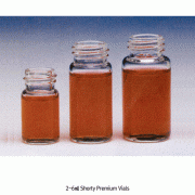 Wheaton® Premium 2~6㎖ Shorty Vials, with Caps Attached in Lab-File®, 단형 고급 바이알