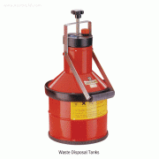 KGW® Waste Disposal Tank, Safety Glass Vessel with Metal Housing, 4~15Lit<br>Ideal for Storage and Transport of Aggressive Waste, <Germany-Made> 폐기물 처리 탱크